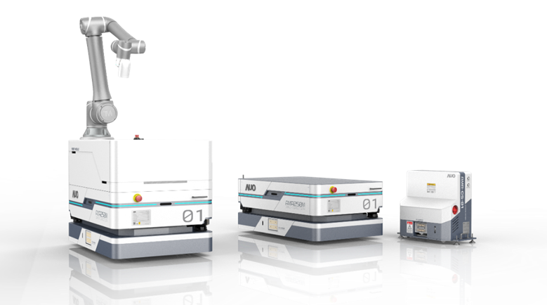 AGGAME數位開發的自主式移動機器人（AMR250M），搭配全向輪並結合AI演算法、2D LiDAR、3D攝影機等技術，協助客戶實現產線全自動化
